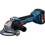 Bosch Professional Meuleuse d'angle sans fil 125 mm GWS 18V-8 (réf. 06019N9002) avec 2 batteries 18V 4.0Ah, chargeur et coffret L-Boxx