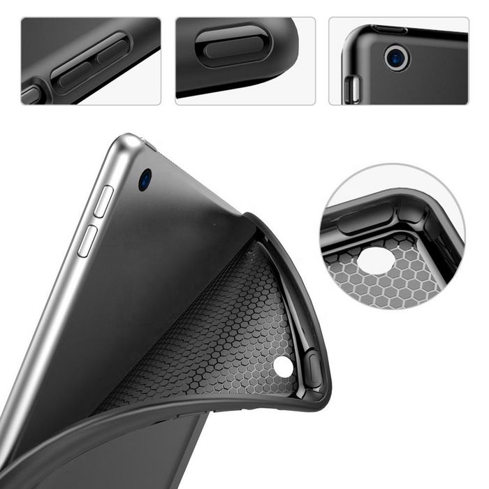eSTUFF Coque folio DENVER pour iPad Mini 6/7 avec rabat magnétique et protection avant - Noir