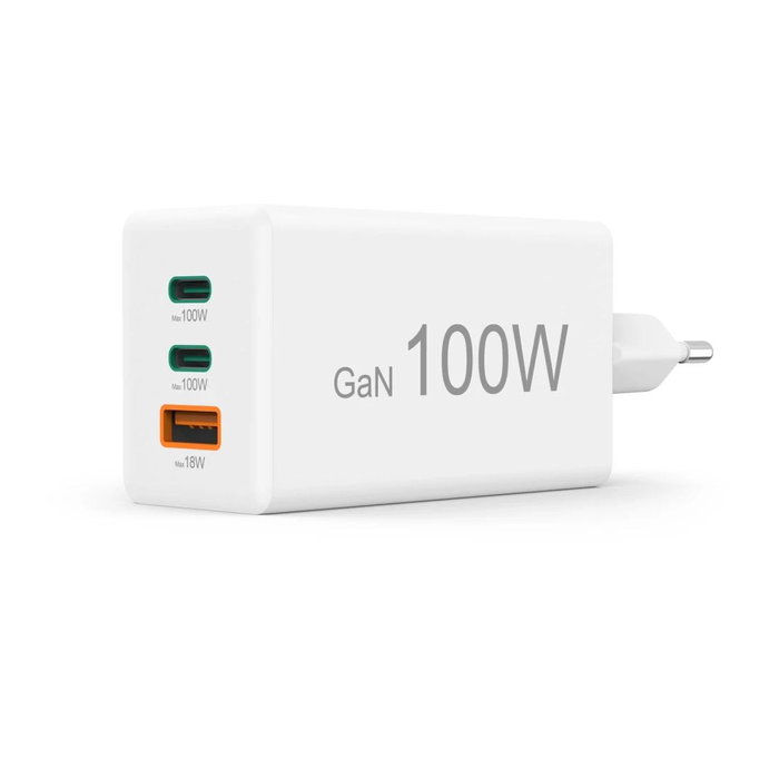 Hama Chargeur sans fil USB-C USB-A 100W Blanc Hama Chargeur sans fil USB-C USB-A 100W Blanc