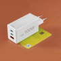 Hama Chargeur sans fil USB-C USB-A 100W Blanc