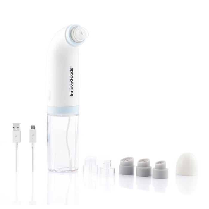 Pack nettoyant visage impuretés rechargeable et gel nettoyant visage Kombucha Vibepure 200 ml InnovaGoods