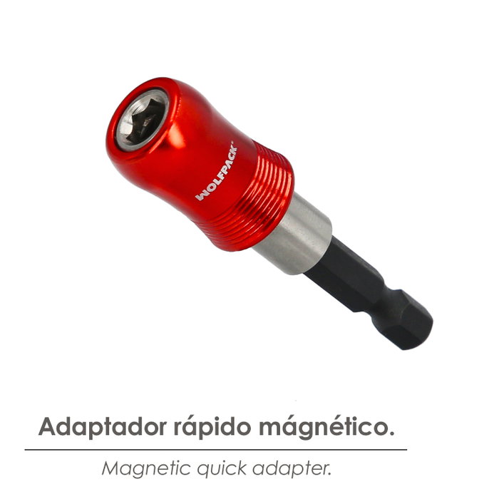 WOLFPACK LINEA PROFESIONAL Adaptateur Magnétique Rapide 65 mm WOLFPACK LINEA PROFESIONAL Adaptateur Magnétique Rapide 65 mm
