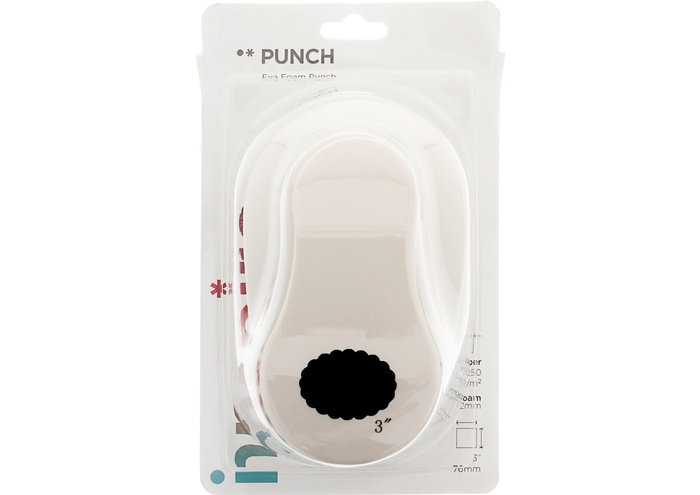 Innspiro Troqueladora de figures Eva Foam Punch ovale festonnée 76mm