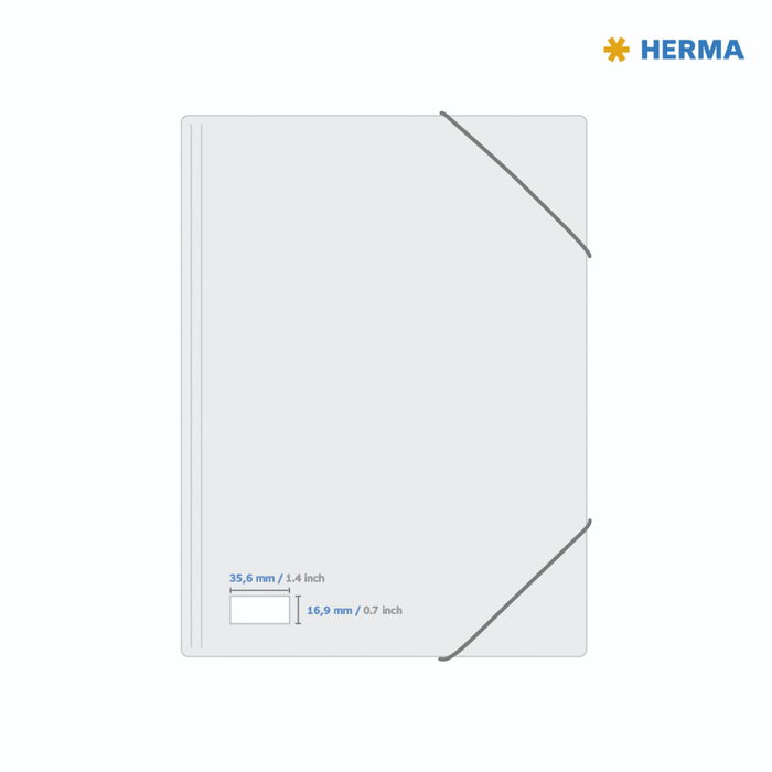 Herma Étiquettes 35,6x16,9 mm, 25 feuilles A4, 2000 unités