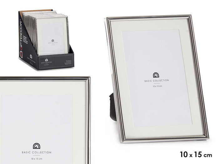 Giftdecor Porte-photo en acier argenté 10x15 cm avec verre | Cadre photo métallique (Set de 36) Giftdecor Porte-photo en acier argenté 10x15 cm avec verre | Cadre photo métallique (Set de 36)