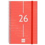 Agenda Finocam YEAR Rouge 11,7 x 18,1 cm 2026