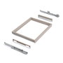 Emuca Kit de panier et cadre coulissant Module 900mm, Gris pierre