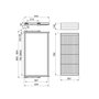 Emuca Kit de panier et cadre coulissant Module 900mm, Gris pierre
