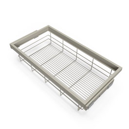 Emuca Kit de panier et cadre coulissant Module 900mm, Gris pierre
