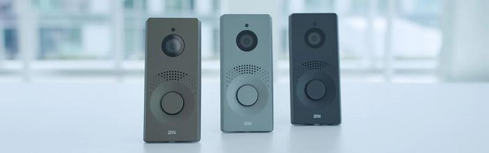 2N IP One Main Unit Noir - Interphone vidéo IP Full HD avec caméra grand angle et zoom adaptatif pour maison