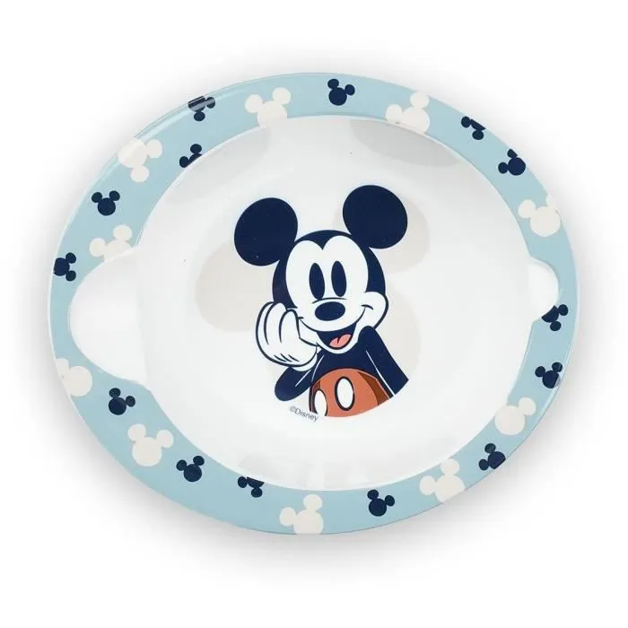 THERMOBABY - Set de repas micro-ondes Disney Baby Mickey Mouse - 2 pièces (bol et cuillère) pour bébé à partir de 10 mois