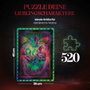 Clementoni Puzzle Stranger Things Le Monde à l'Envers avec Cadre Lumineux LED - 520 pièces