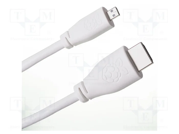 RASPBERRY PI Cordon de raccord HDMI vers micro HDMI, 1m, blanc
