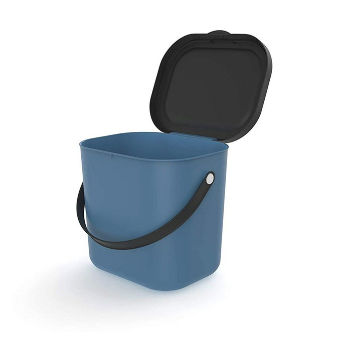 Rotho Bol de stockage Albula Bleu 6 L Rectangulaire