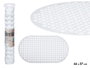 Berilo Tapis antidérapant pour douche blanc 66x37 cm PVC (Set de 12)
