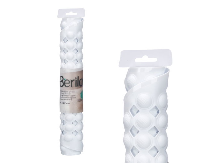 Berilo Tapis antidérapant pour douche blanc 66x37 cm PVC (Set de 12) Berilo Tapis antidérapant pour douche blanc 66x37 cm PVC (Set de 12)