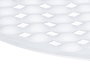 Berilo Tapis antidérapant pour douche blanc 66x37 cm PVC (Set de 12)