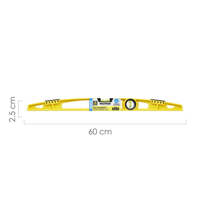 WOLFPACK LINEA PROFESIONAL Niveau magnétique type aile d'avion 60 cm
