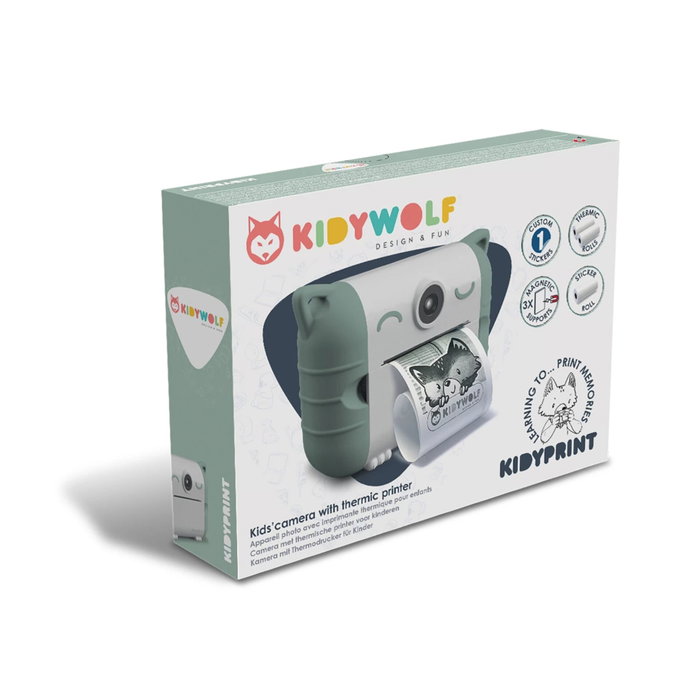 Kidywolf KIDYPRINT Caméra instantanée Verte Kidywolf KIDYPRINT Caméra instantanée Verte