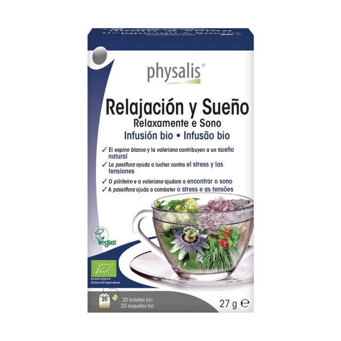 Physalis Relax et Sommeil Infusion Bio 20 filtres Physalis Relax et Sommeil Infusion Bio 20 filtres