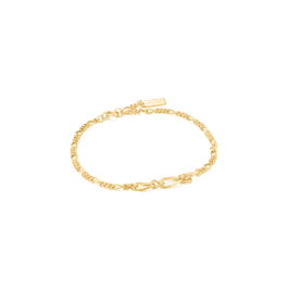 Ania Haie Bracelet Chain Reaction en Argent Doré 19cm