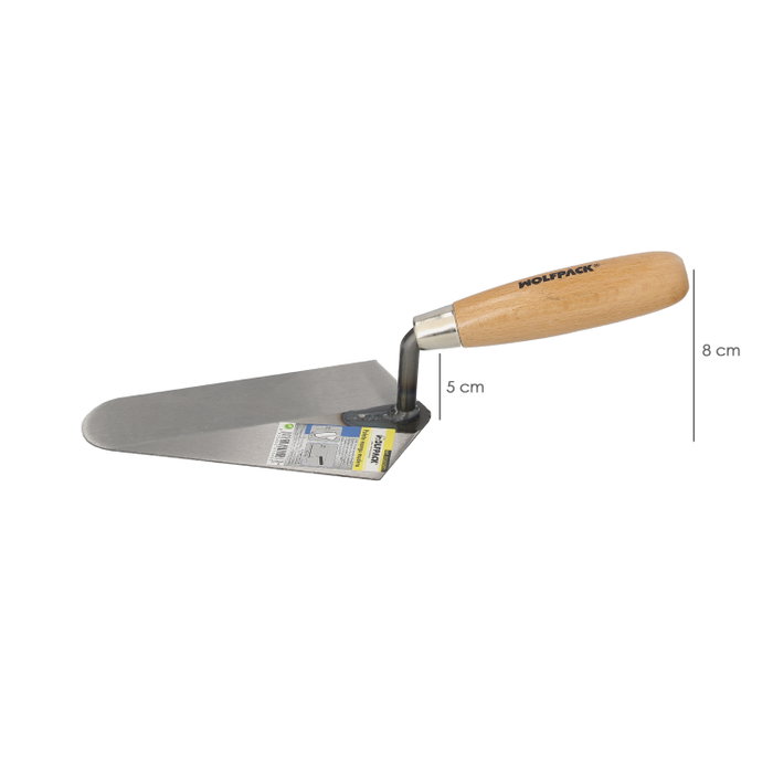 WOLFPACK LINEA PROFESIONAL Truelle Maurer manche bois 348 180 mm
