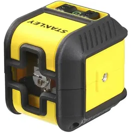 Stanley STHT77499-1 Niveau laser à croix autonome avec nivellement automatique, plage +/-4°, portée 16m, précision +/-6mm, double filetage 1/4", IP50, livré avec Quick link et étui