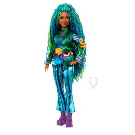 Mattel - Poupée Disney Descendants Uliana, Sœur d'Ursula avec Longues Tresses, Atours et Collier de Coquillages - Hwt94 - Jouet Enfant +4 ans