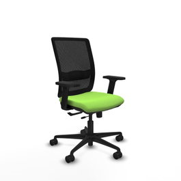 PIQUERAS Y CRESPO Chaise Haches Synchrone/Traslack Vert pistache et Noir