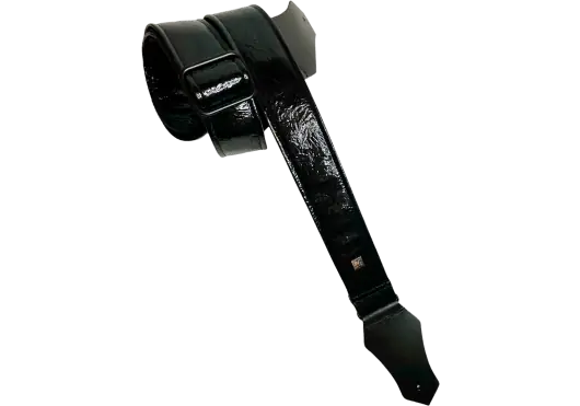 GETM Corroie Guitare Basse Distressed Vernice Black - Simili cuir ajustable 165cm GETM Corroie Guitare Basse Distressed Vernice Black - Simili cuir ajustable 165cm