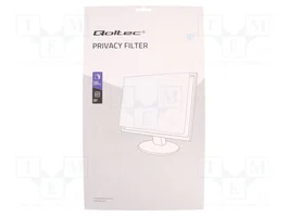QOLTEC Filtre de privatisation RGPD naturel (transparent) 23,6 pouces