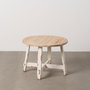 Table Basse Blanc Naturel 60 x 60 x 45 cm
