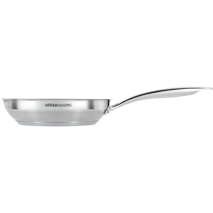Arthur Martin Poêle Grand Chef AM5336 Ø20 cm en Inox 18/10 Compatible Tous Feux Dont Induction - Ustensile de Cuisine Durable et Élégant