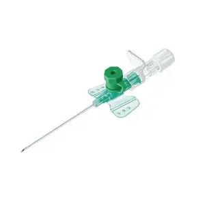 B. Braun Cathéter Vasovet avec ailes et point d'injection, 18G, 1,3x45 mm, Vert