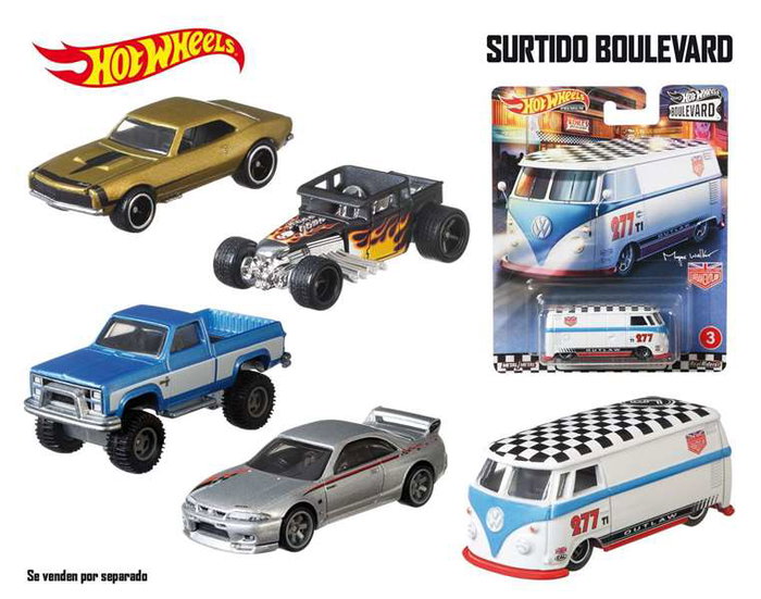 Mattel Hot Wheels Boulevard Modèles Premium Échelle 1:64 (Modèles surtidos)