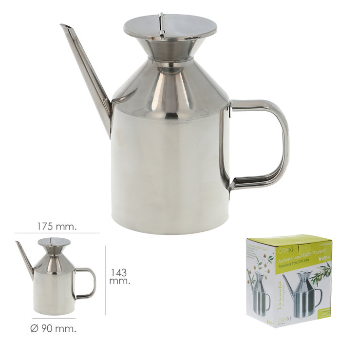 ORYX Huilier Classic 375ml en Acier Inoxydable ORYX Huilier Classic 375ml en Acier Inoxydable