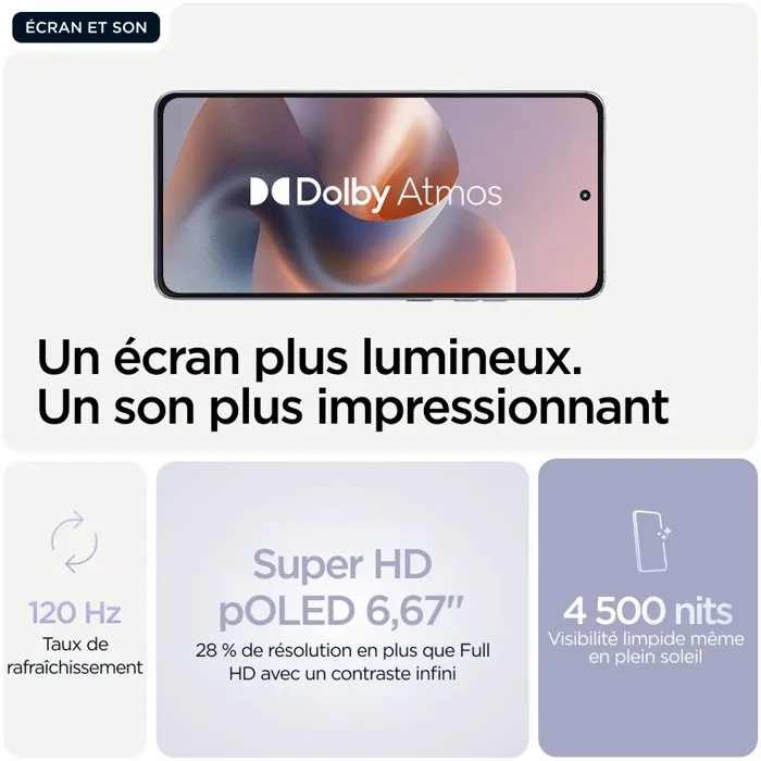 Smartphone Motorola Moto G86 5G 6,67" Octa Core Mediatek Dimensity 7300 8 GB RAM 256 GB Violet