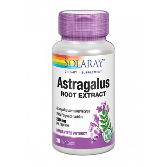 SOLARAY Astragalus Root Extract 200 mg, 30 capsules végétales SOLARAY Astragalus Root Extract 200 mg, 30 capsules végétales
