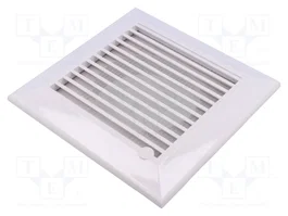 DOSPEL S.A. Grille de ventilation ABS blanc 175x175x25mm (Lot de 20)