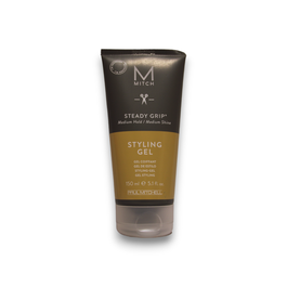 Mitch by Paul Mitchell Gel Coiffant Steady Grip 150 ml - Maintien Ferme et Éclat Naturel - Sans Parabènes - Pour Hommes