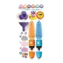 Clementoni Crée tes fluos Mini atelier des Fluos Crazy Summer - Kit créatif avec 2 surligneurs à personnaliser, encres colorées et accessoires - Jeu éducatif enfant dès 6 ans