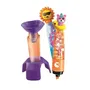 Clementoni Crée tes fluos Mini atelier des Fluos Crazy Summer - Kit créatif avec 2 surligneurs à personnaliser, encres colorées et accessoires - Jeu éducatif enfant dès 6 ans