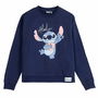 Sweat sans capuche femme Stitch Bleu foncé XL