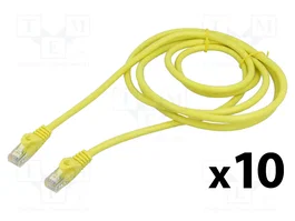 LANBERG Cordon de raccordement Cat 6 U/UTP 2m jaune