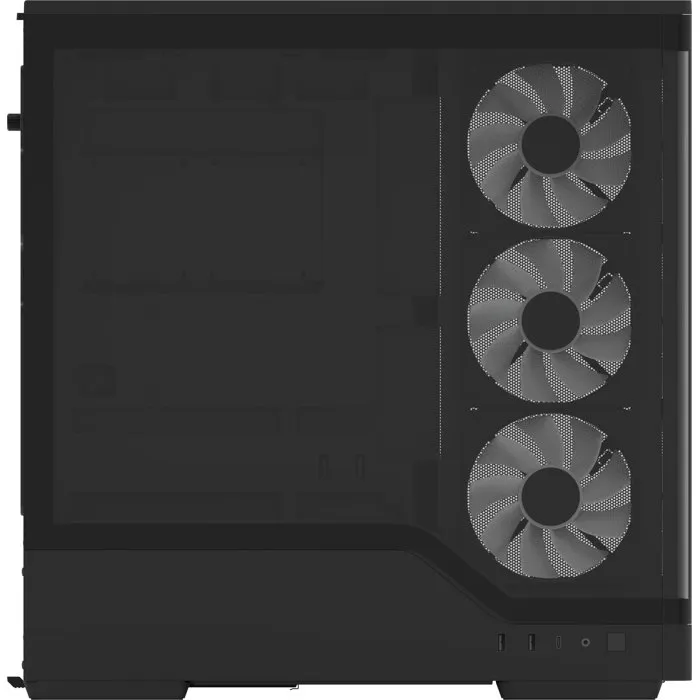 Aerocool P500A - Boîtier PC moyen tour ATX sans alimentation - 4 ventilateurs 120 mm ARGB, verre trempé, USB Type-C - Noir - Réf. ACCM-PN08143.11