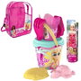 Barbie Set Pique-nique Plage - Seau, Accessoires et Poupée Barbie 18 cm dans un Sac à Dos - Jouet Enfant 3 Ans - Color Baby