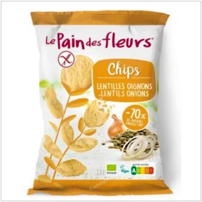 LE PAIN DES FLEURS Chips de lentilles à l'oignon Bio 50g LE PAIN DES FLEURS Chips de lentilles à l'oignon Bio 50g