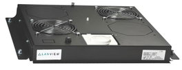 Lanview Plateau de ventilation avec 2 ventilateurs pour armoires de rack 19 pouces sur pieds