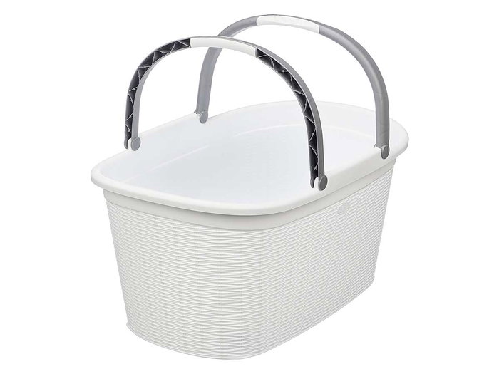 STEFANPLAST Panier à linge Elegance blanc avec anses