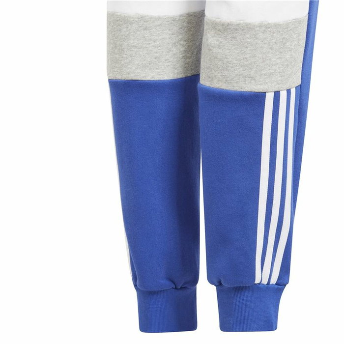Pantalon de sport long Adidas 3 Bandas Tib Pt Infantil Bleu Unisexe
